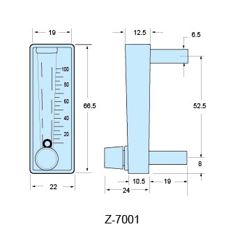 Z-7001、Z-7002、Z-7003面板式流量計